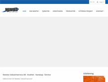 Tablet Screenshot of newtec.se