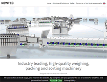 Tablet Screenshot of newtec.com